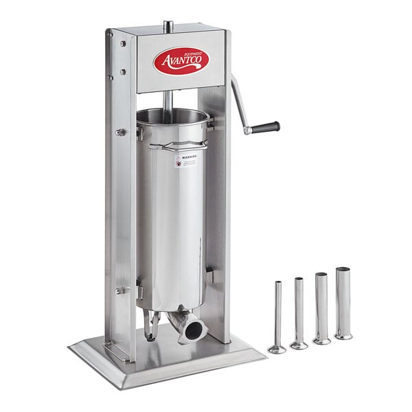 30 lb. Stainless Steel Vertical Manual Sausage Stuffer
