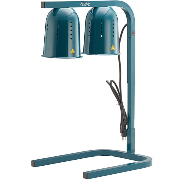 Green Free Standing Heat Lamp with 2 Bulbs - 120V, 500W