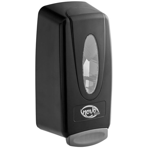 Black Manual Foam Hand Soap / Sanitizer Dispenser 33.8 fl. oz. (1000 mL)