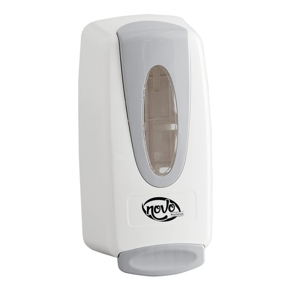 White Manual Foam Hand Soap / Sanitizer Dispenser 33.8 fl. oz. (1000 mL)