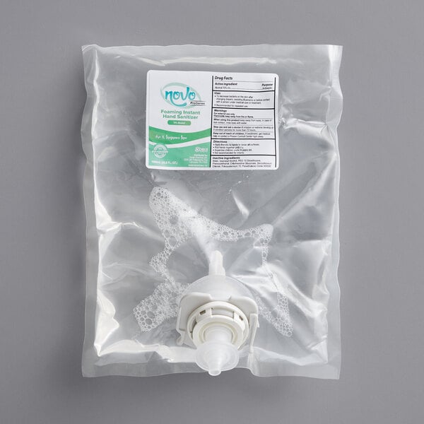 Ready-to-Use 70% Alcohol Fragrance Free Waterless Foaming Instant Hand Sanitizer with Aloe Vera and Vitamins Refill 1,000 mL - 6/Case