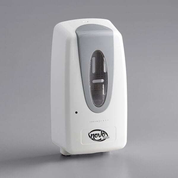 White Touch-Free Automatic Foam Hand Soap / Sanitizer Dispenser 33.8 fl. oz. (1000 mL)