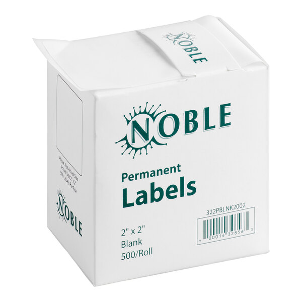 2" x 2" Permanent Blank Label - 500/Roll