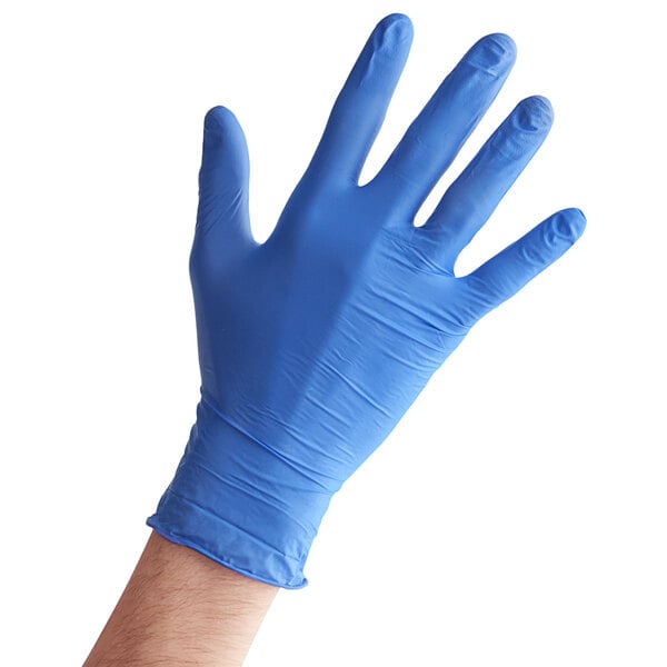 Low Dermatitis Potential Nitrile Exam Grade 4.5 Mil Textured Gloves - Large - 100/Box