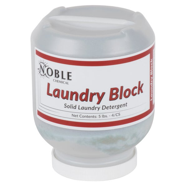 5 lb. Laundry Block Concentrated Solid Laundry Detergent - 4/Case
