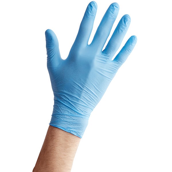 Powder-Free Disposable Exam Grade Nitrile 4 Mil Thick Textured Gloves – 100/Box