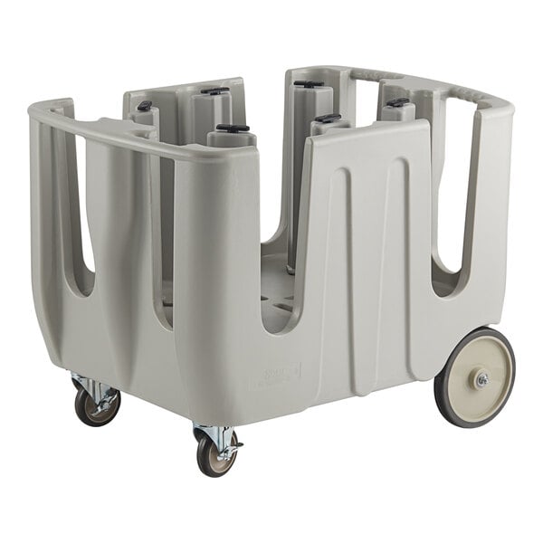 4-8 Stack Adjustable "Poker Chip" Dish Dolly with 6 Dividers