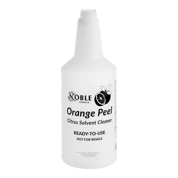 32 oz. Labeled Bottle for Orange Peel Citrus Solvent Cleaner - 3/Case