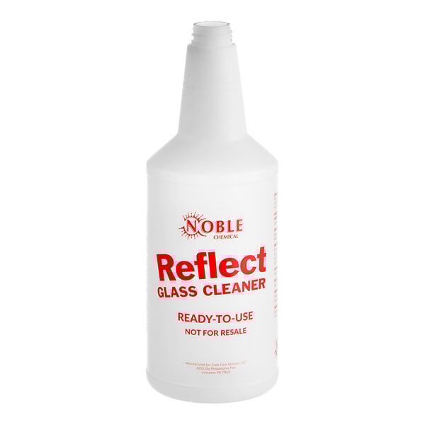 32 oz. Labeled Bottle for Reflect Glass / Multi-Surface Spray Cleaner - 3/Case