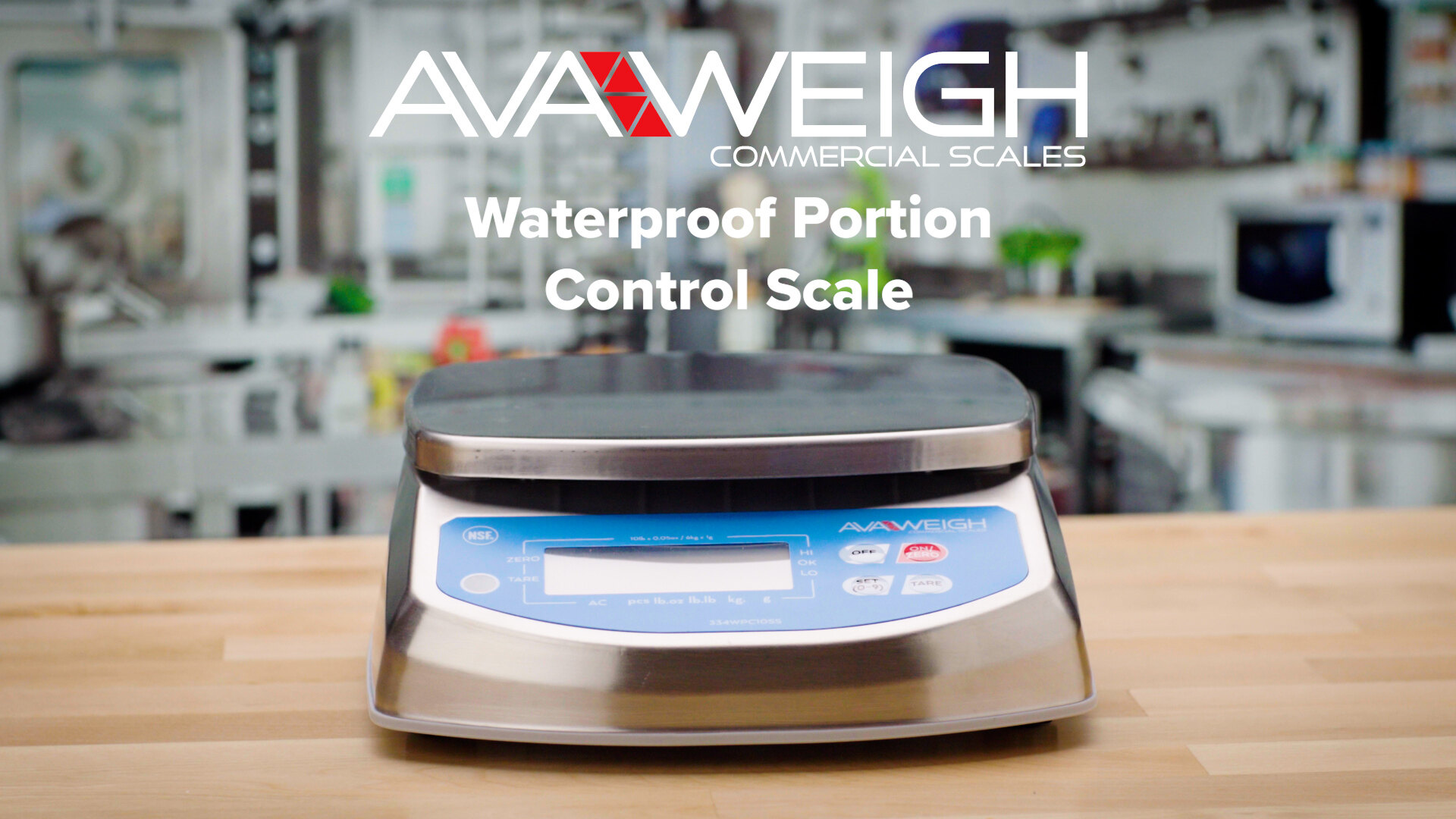 AvaWeigh WPC10SS 10 lb. IP68 Waterproof Digital Portion Control Scale