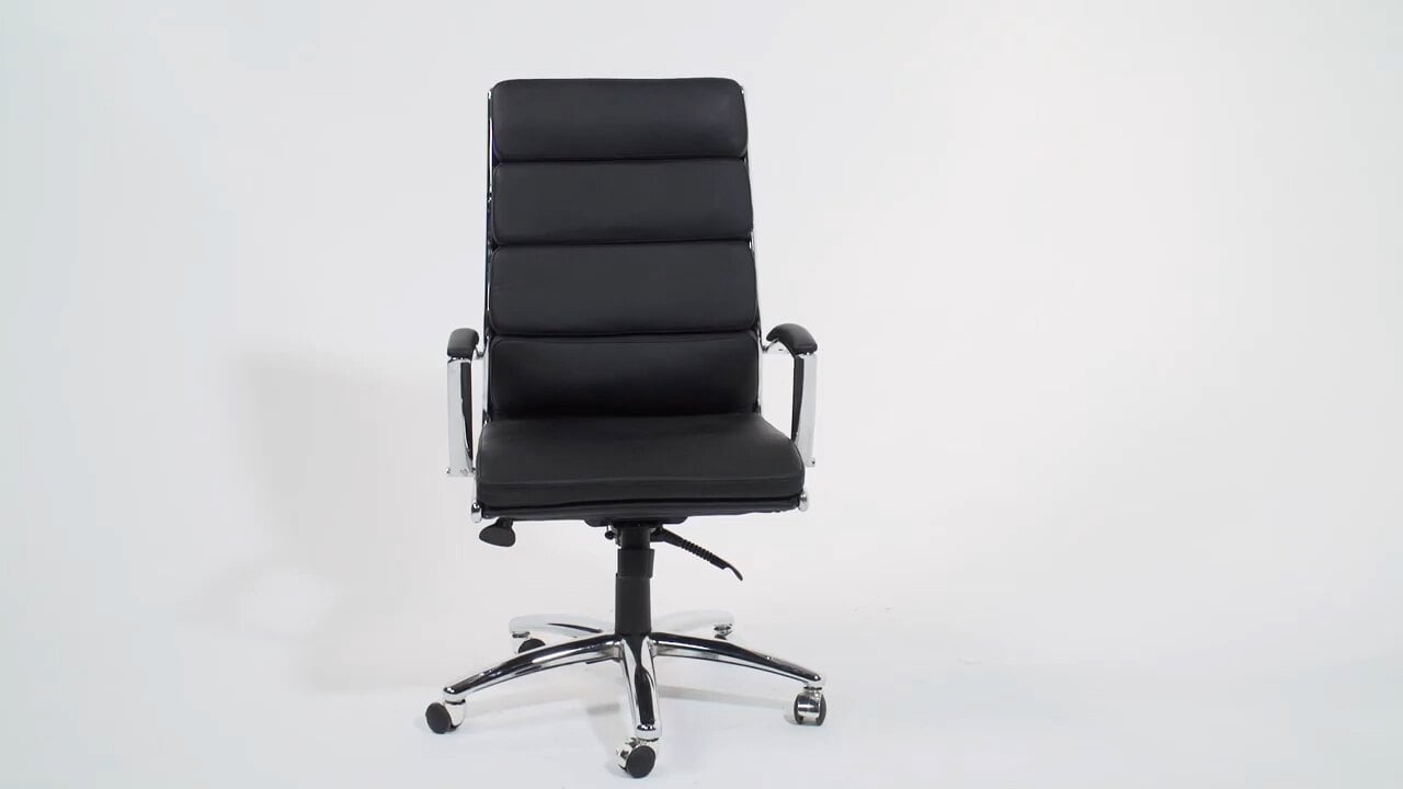 Flash Furniture Mid-Back Transparent Black Mesh Executive Swivel Chair with Melrose Gold Frame and Flip-Up Arms