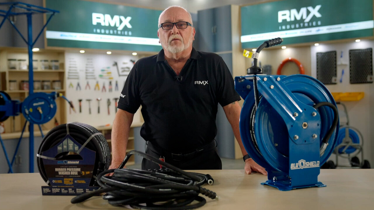 BluShield Pressure Washer Hose Reels, Overview Video
