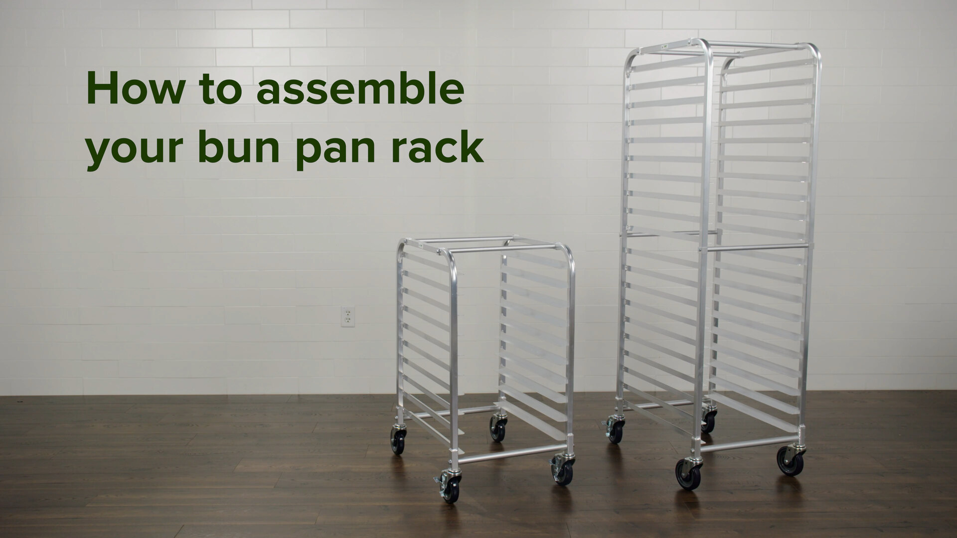 Regency 10 Pan End Load Half Height Bun / Sheet Pan Rack - Unassembled