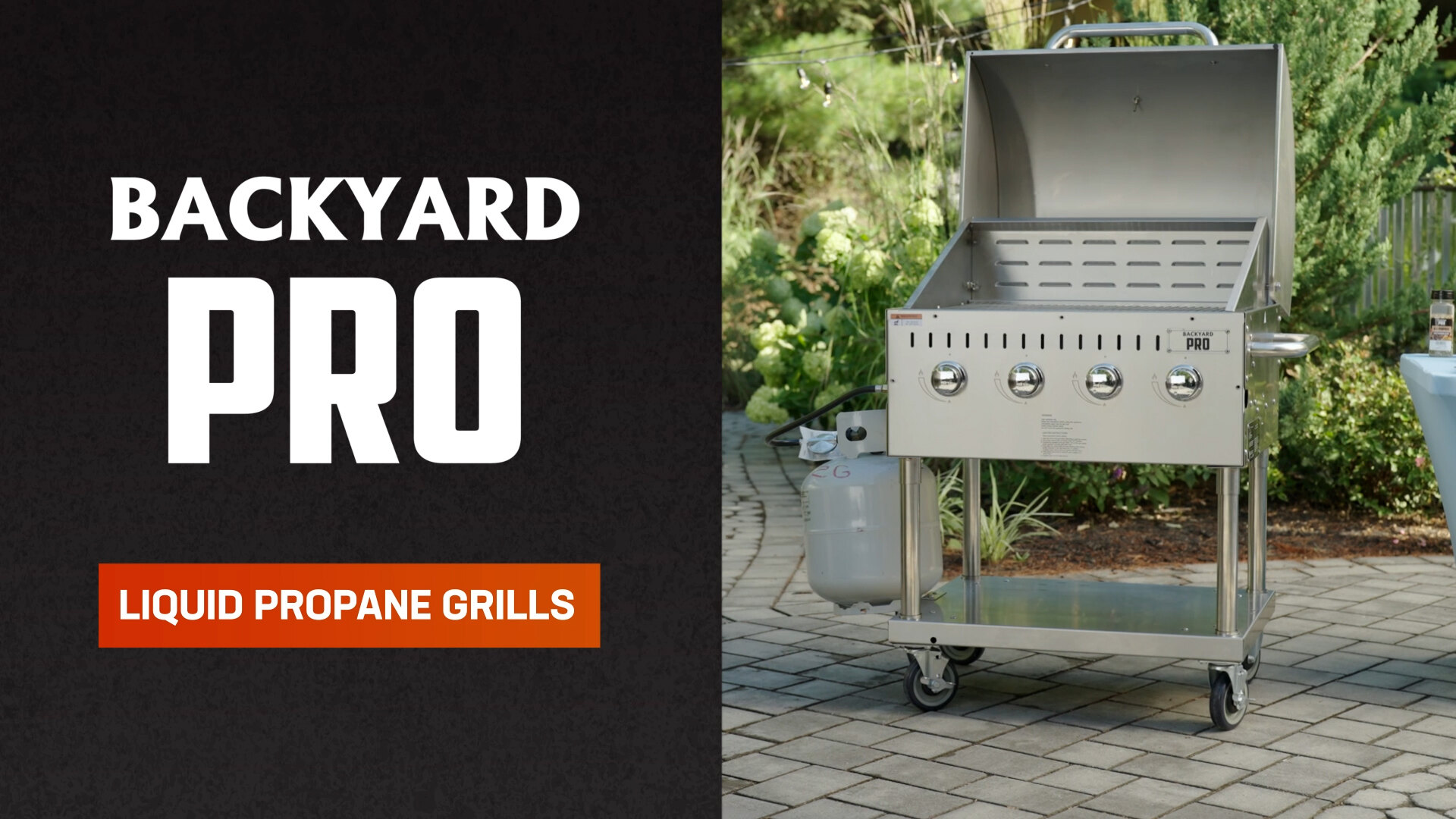 Backyard Pro LPG72RD 72 Stainless Steel Liquid Propane Outdoor Grill With  Roll Dome