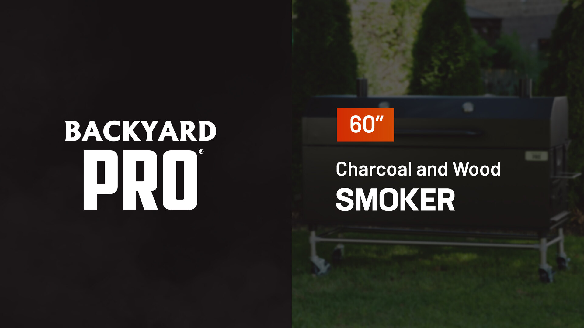 Backyard Pro 554SMOKR60KD 60 Charcoal / Wood Smoker Grill with Adjustable  Grates and Dome