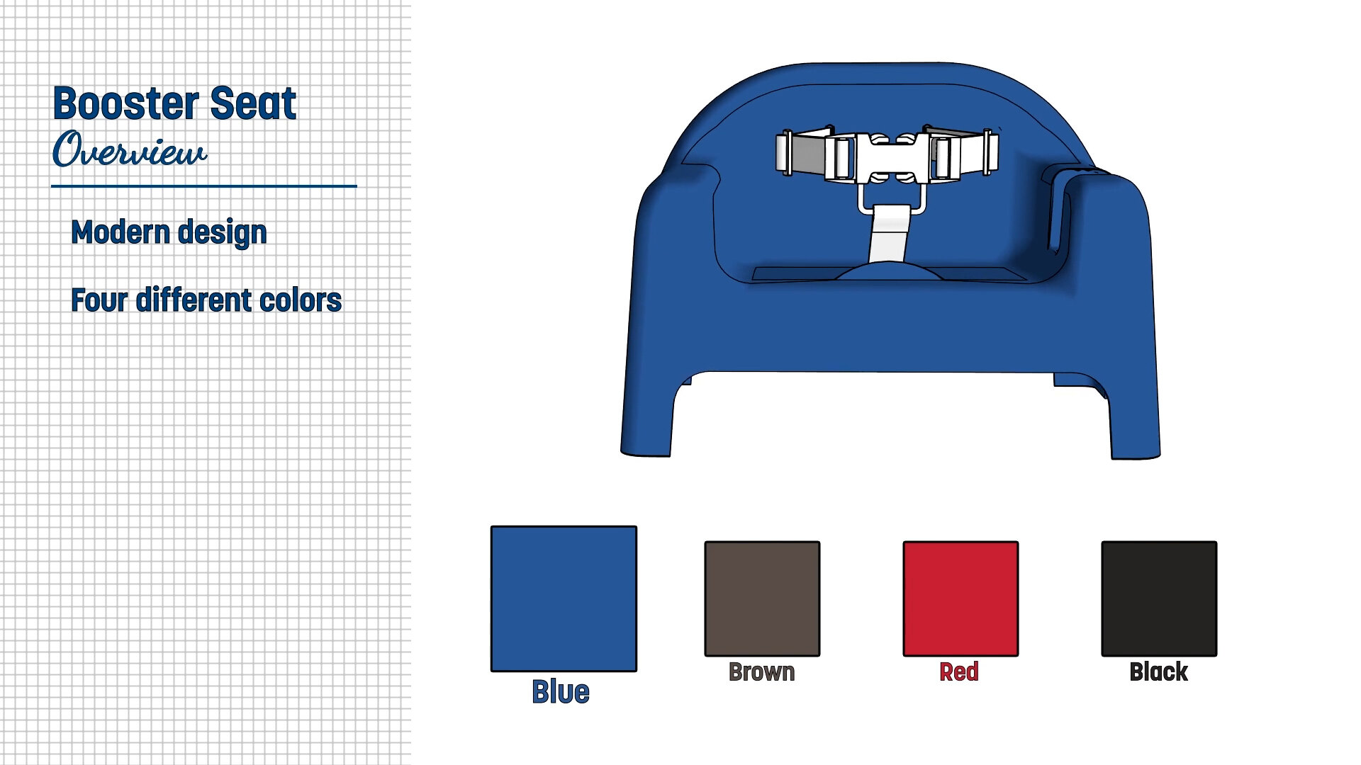 Booster seat outlet width comparison