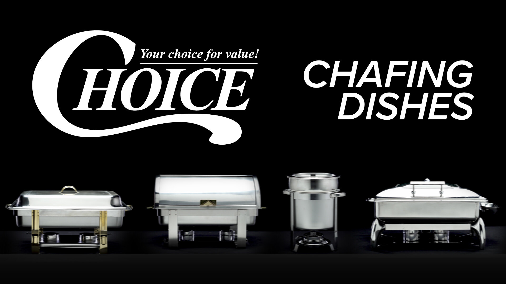 48 Choice 5 Qt Classic Half Size Round Chafer  Free Shipping USA Only 