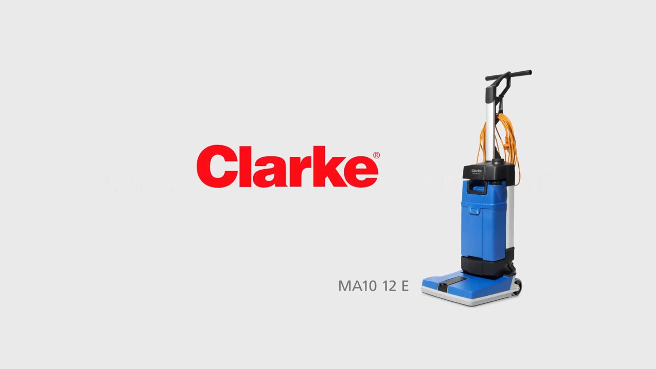 Clarke MA10 12e Upright Micro Scrubber Complete 12in.