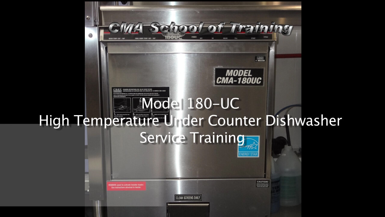 UC-18 Undercounter High-Temp Dishwasher