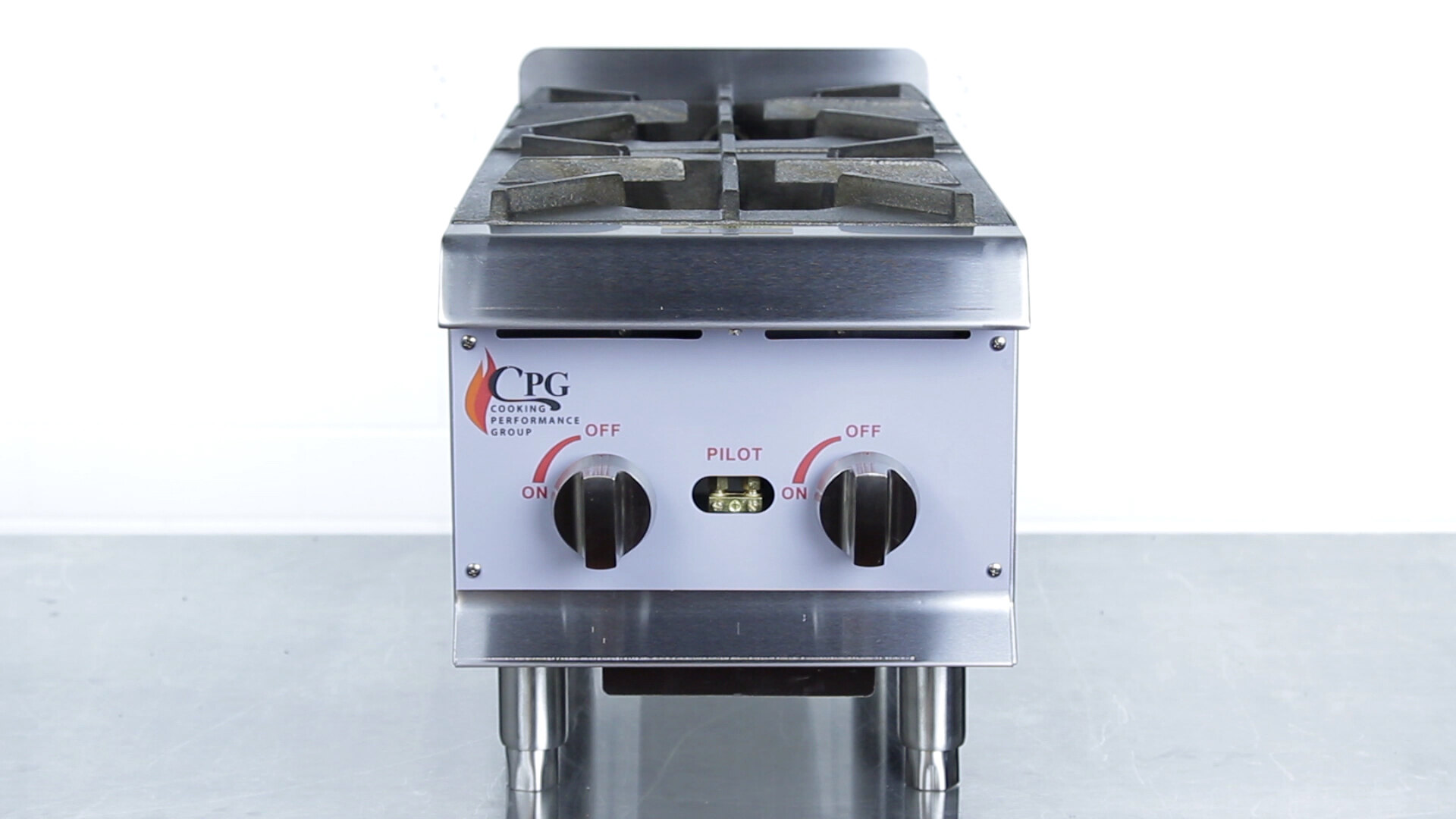 Cooking Performance Group R-CPG-24-NL 4 Burner Gas Countertop Range / Hot  Plate - 88,000 BTU