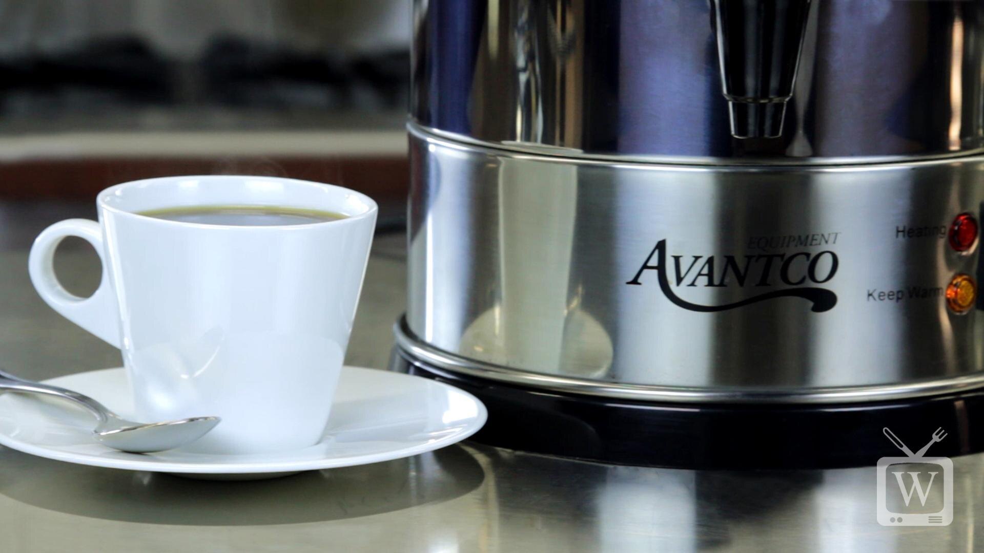 Avantco CU100ETL 100 Cup (500 oz) Double Wall Stainless Steel Coffee Urn / Coffee Percolator - 1500W, ETL