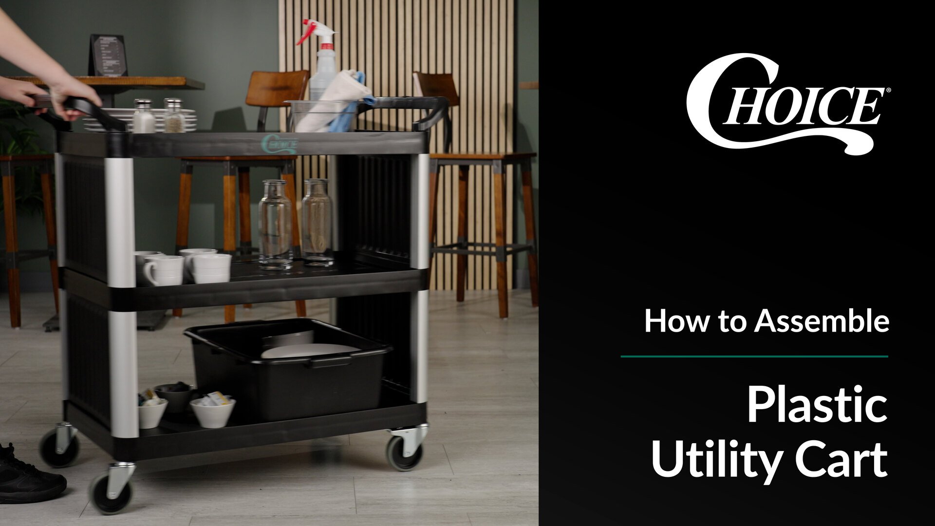 Choice Plastic Utility Cart Assembly Instructions