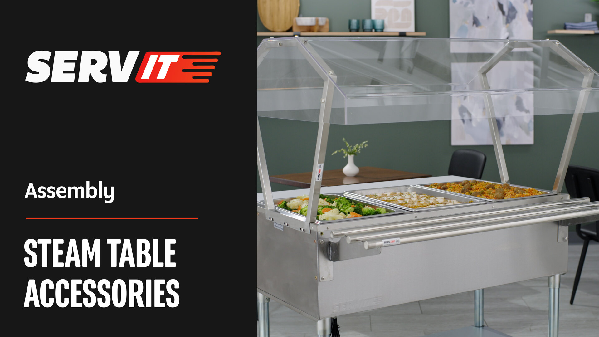 How to Assemble ServIt Steam Table Accessories