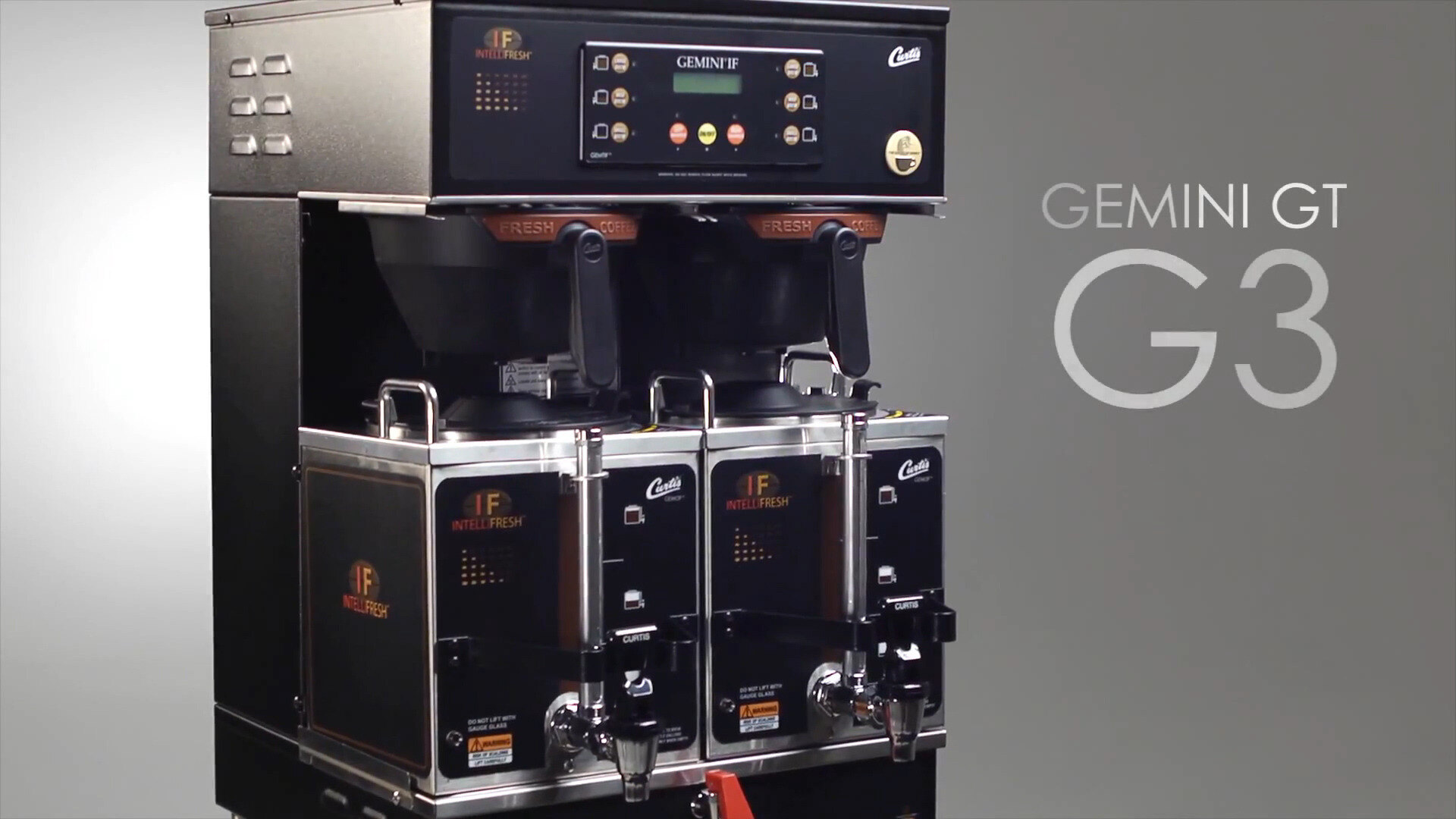 Curtis G4 GemX Gemini IntelliFresh Twin 1.5 Gallon Coffee Brewer with  FreshTrac Satellites - Best Price Guarantee!