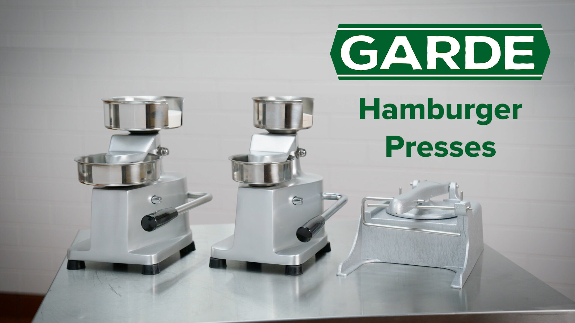Garde HDHP12 Heavy-Duty 1/2 lb. 5 Hamburger Patty Molding Press with Handle