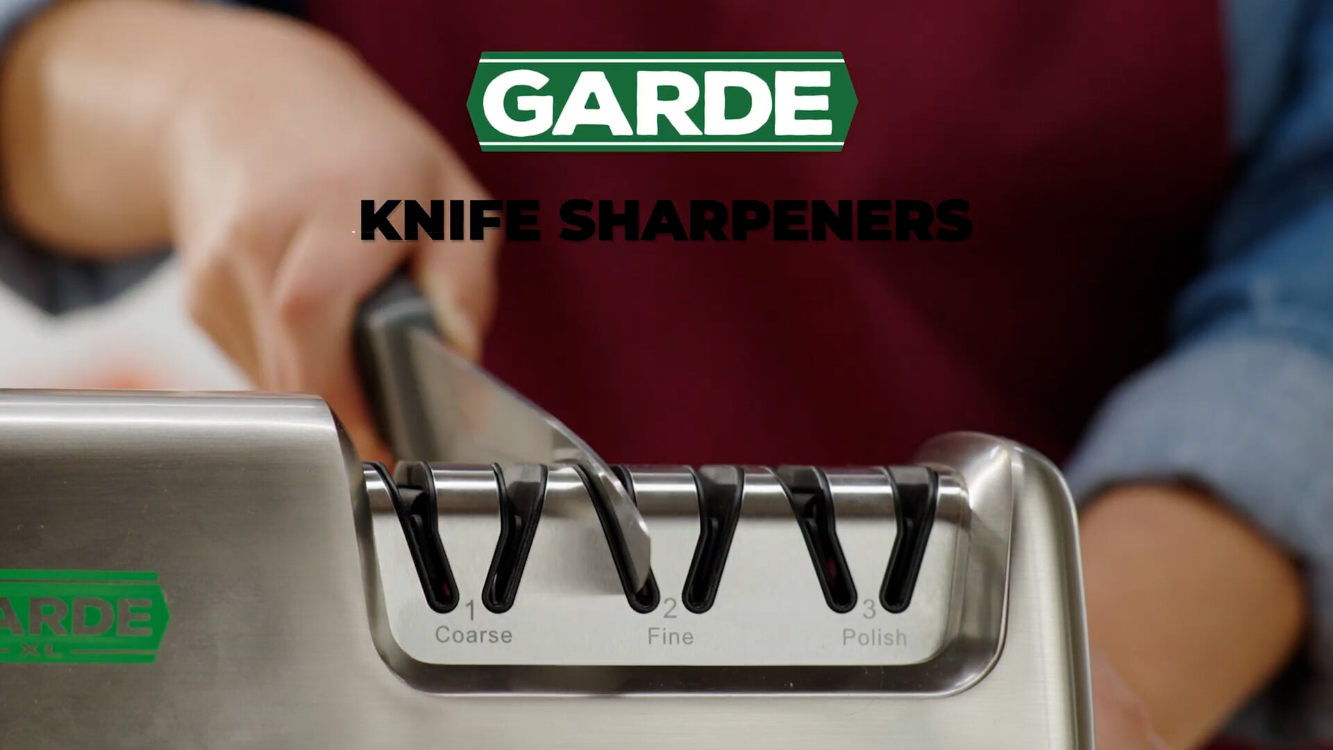 Garde XL KS3STGSS 3 Stage Heavy-Duty Stainless Steel Electric Knife  Sharpener