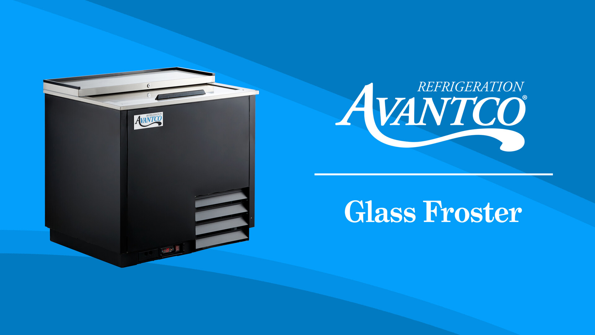 Avantco GF25-HC 26 Black Glass Froster / Plate Chiller - 115V