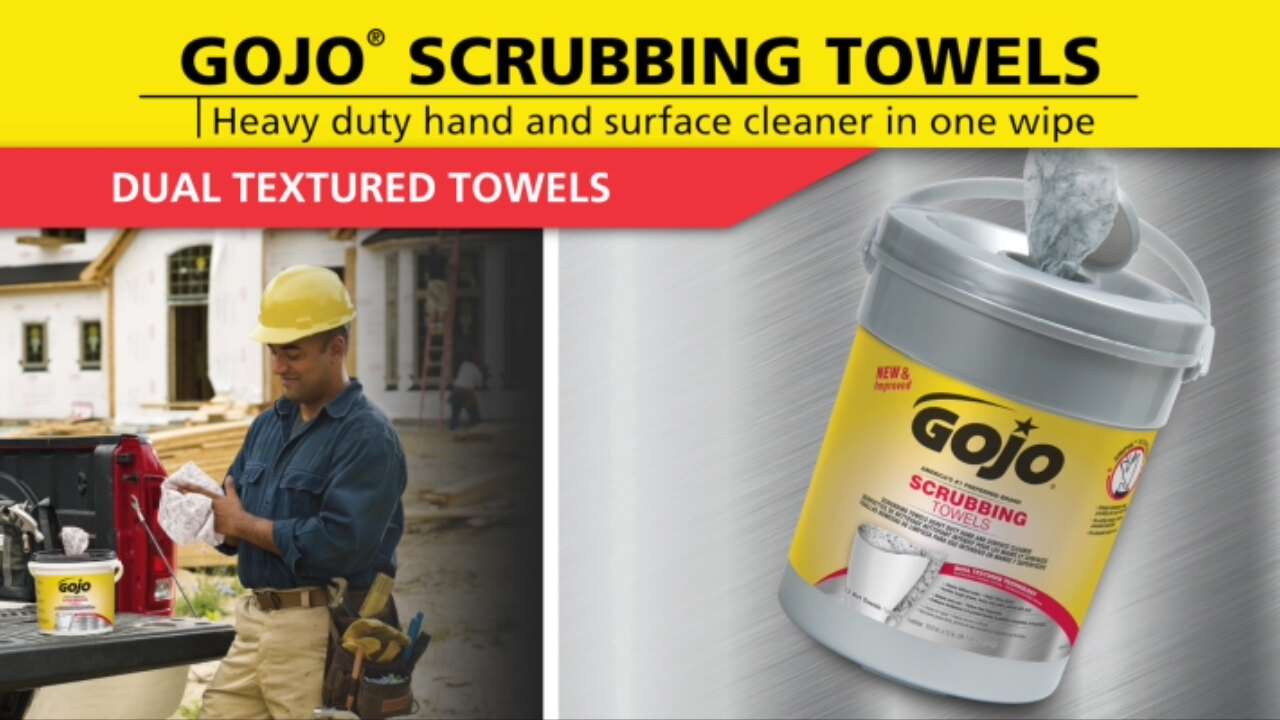 GOJO® Scrubbing Towels Video