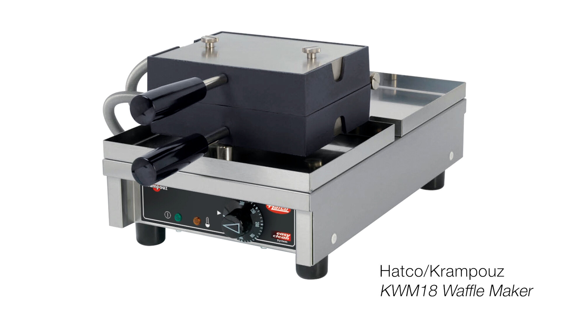 Hatco SNACK-1-QS Single Classic Belgian Waffle Maker w/ Stainless Steel Grids, 900 Watts