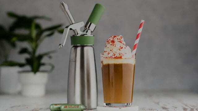 iSi Eco Series 1 Liter Stainless Steel Green Whipped Cream