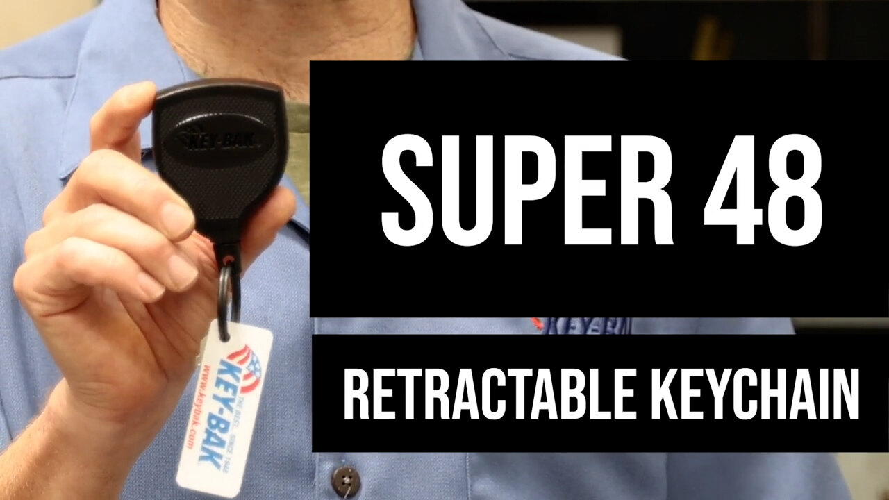 KEY-BAK Original HD Retractable Keychain with 48 in. Retractable