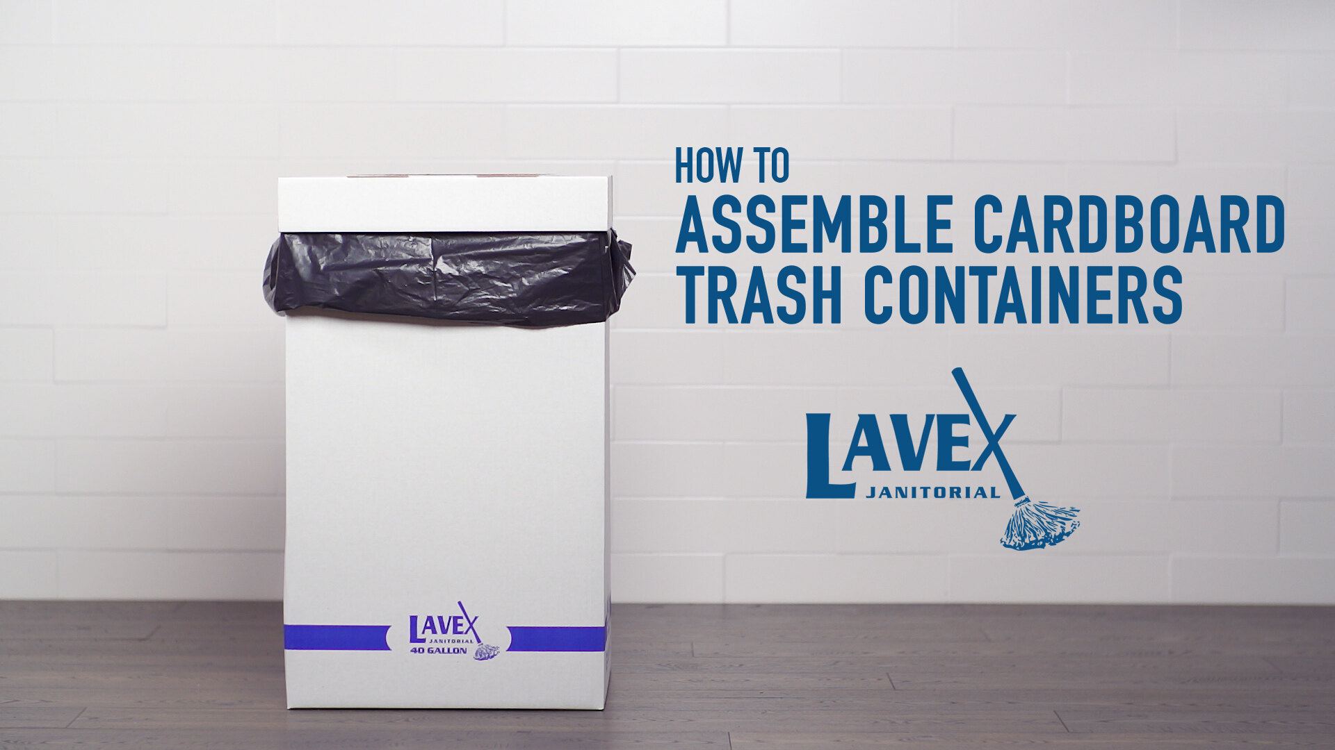 Lavex White Square Corrugated Cardboard Trash and Recycling Container Waste  Lid - 2/Pack
