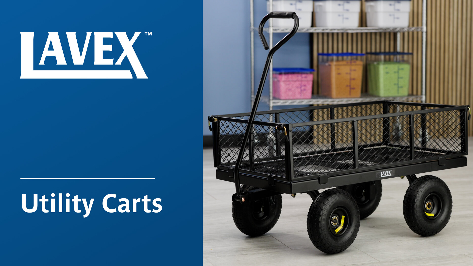 Lavex 800 lb. Steel Garden / Utility Cart