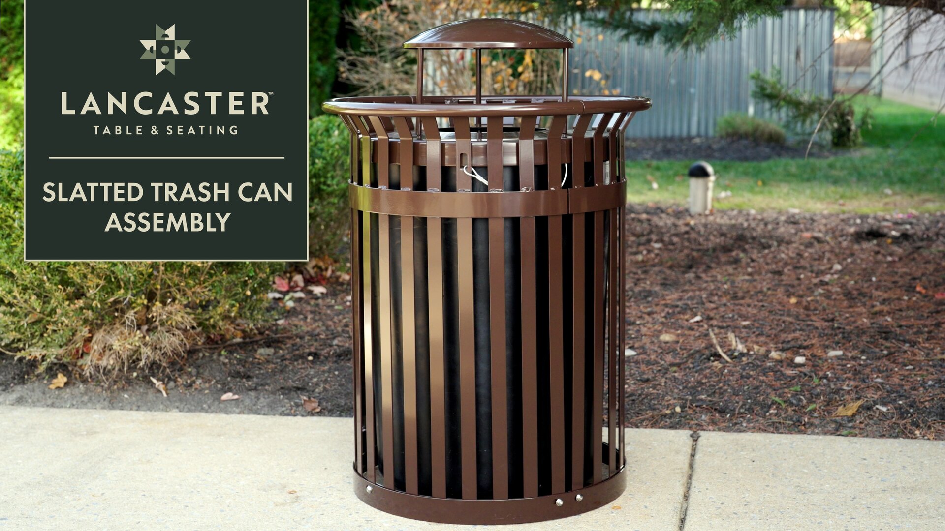 Lancaster Table & Seating 36 Gallon Heavy-Duty Round Black