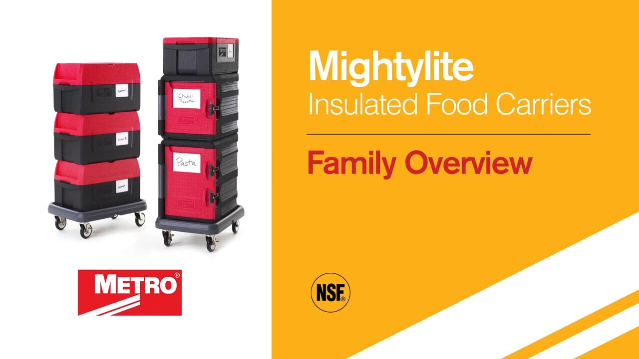 Metro Mightylite Insulated Food Carriers Overview
