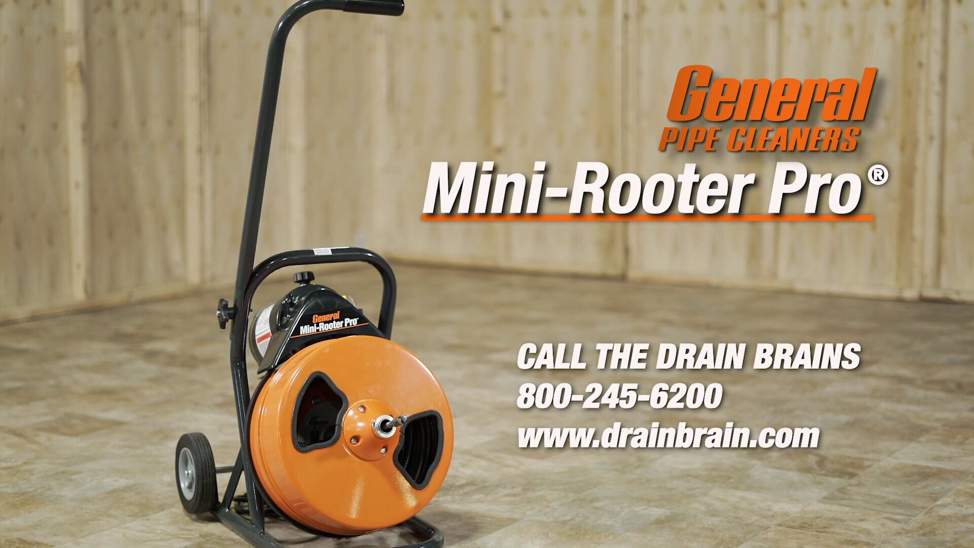 Easy Rooter Power Drain Cleaner - How To Video - From General Pipe