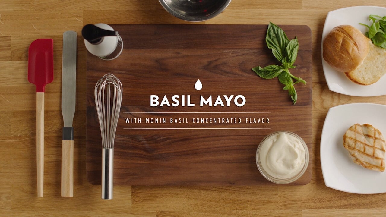 Monin Basil Mayo Habanero BBQ Sauce and Ginger Caesar Dressing