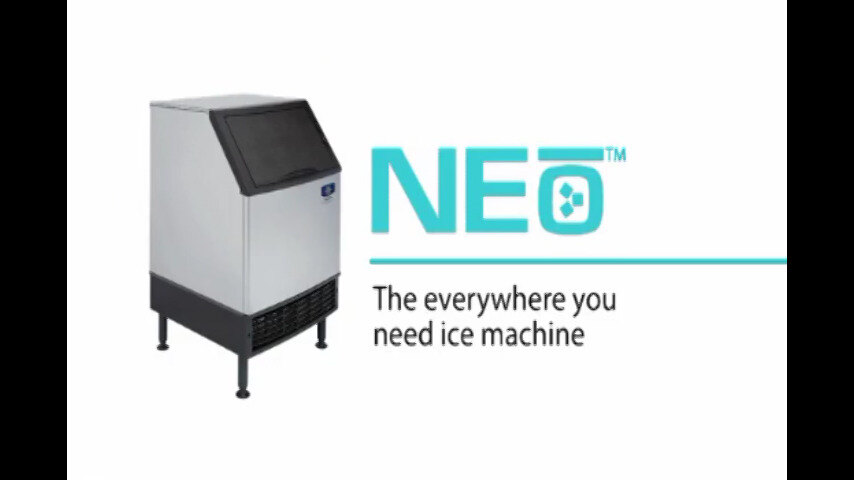 Manitowoc UYF0310W 30W Half Cube Neo Undercounter Ice Maker - 293 lbs/day, Water Cooled