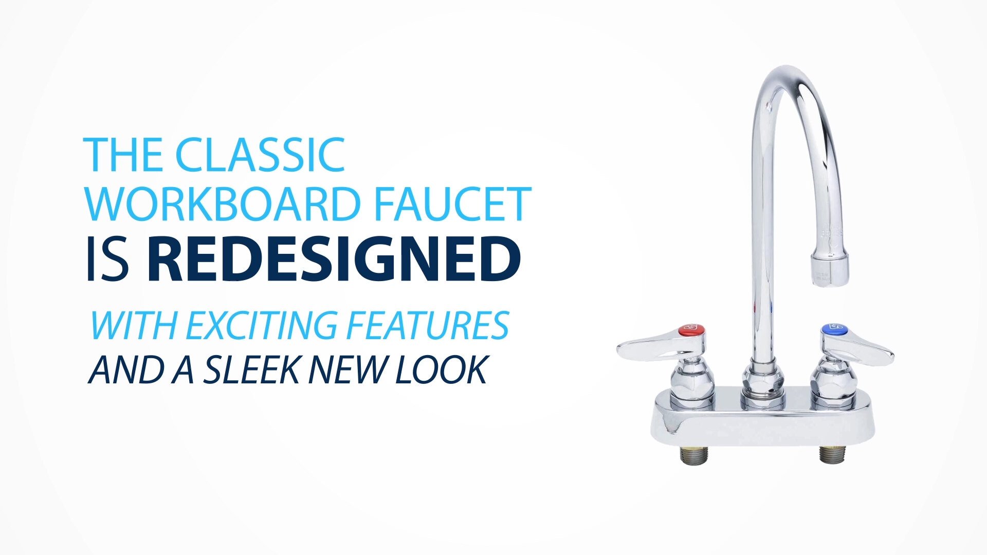 Newly Redesigned T&S 1100 Series Workboard Faucets