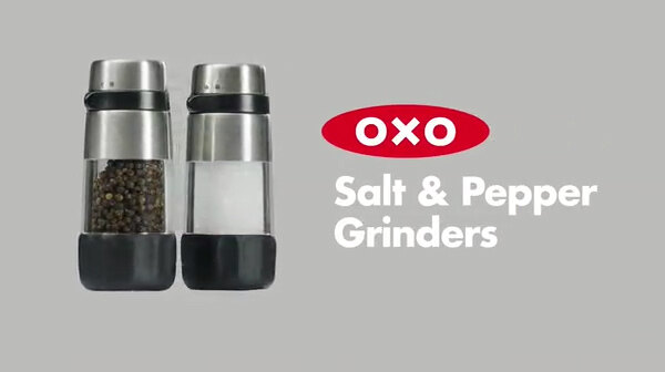 OXO Good Grips Accent Mess Free Salt & Pepper Set Grinder Mill NEW in BoX