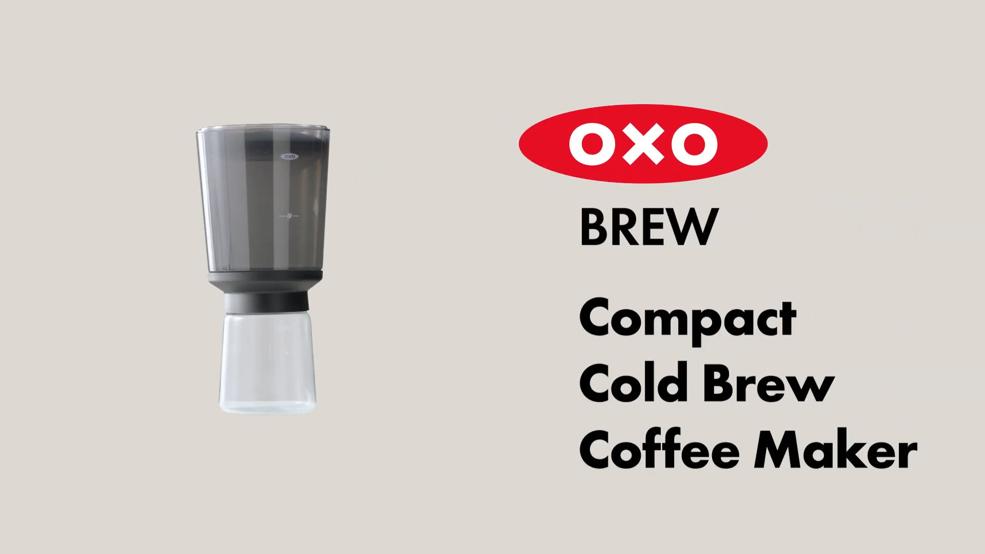  OXO Brew Compact Cold Brew Coffee Maker,Black