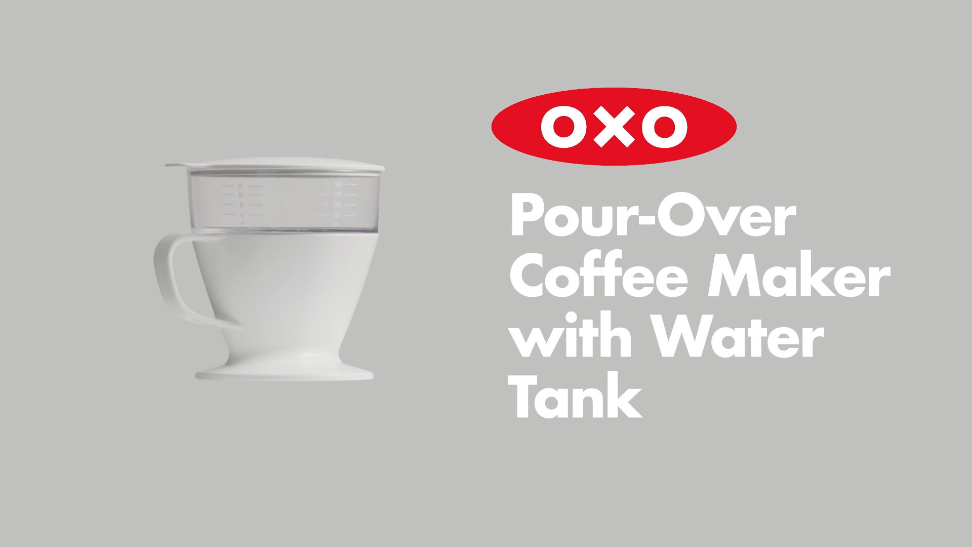 OXO Pour-Over Coffee Maker with Water Tank Video