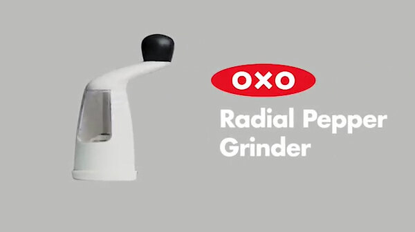 OXO Good Grips Radial Grinder Pepper Mill, 0.385 lbs, White