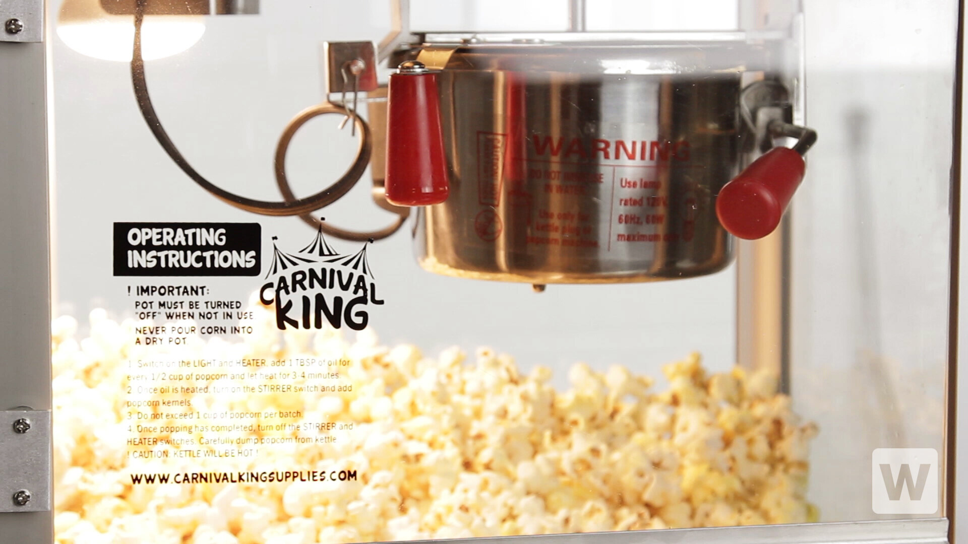 Carnival King Royalty Series Red Popcorn Machine
