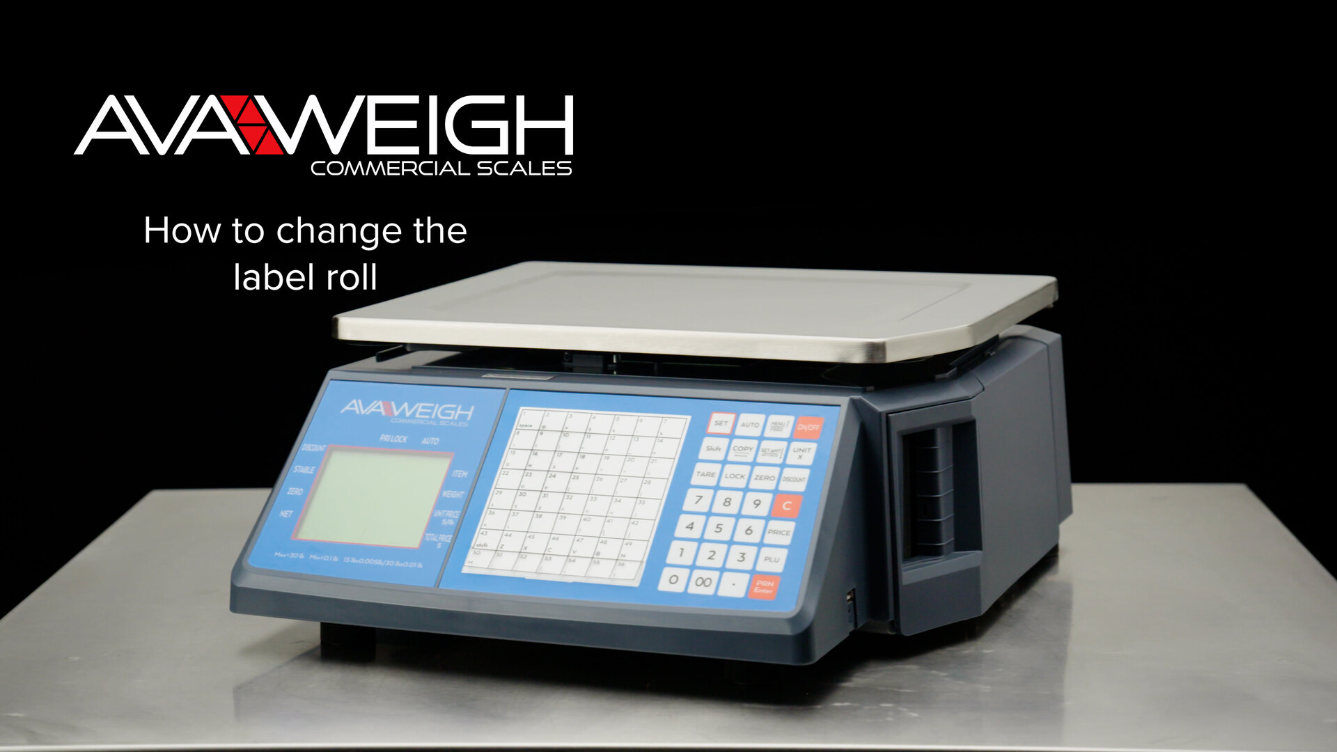 AvaWeigh PCSP30 30 lb. Digital WiFi Price Computing Scale with Thermal  Label Printer, Legal for Trade