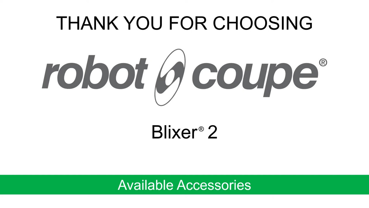 Robot-Coupe Blixer 2 Food Processor: Accessories